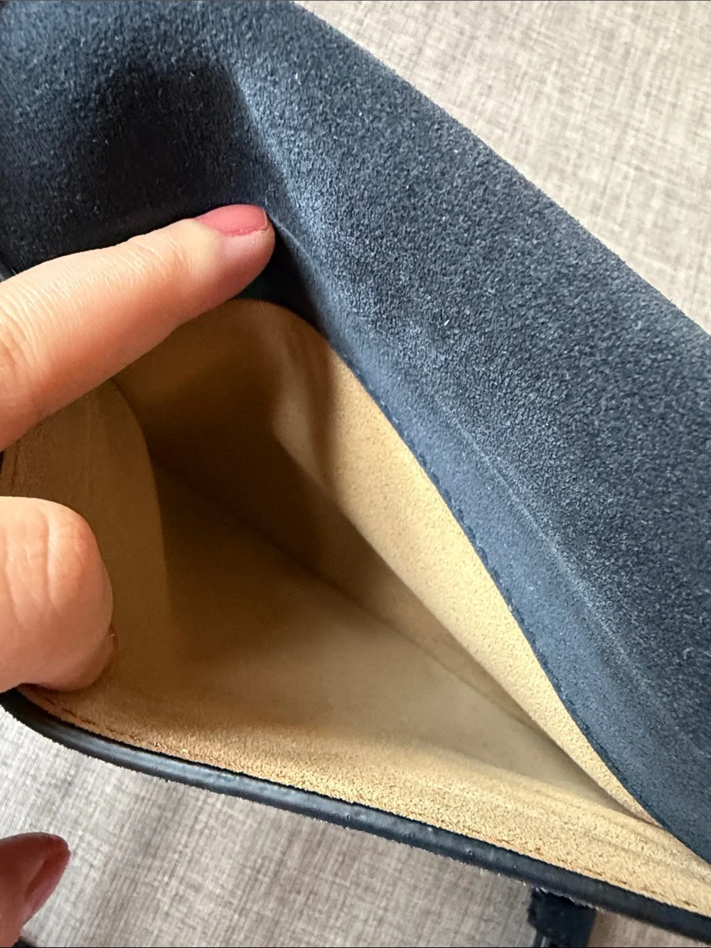 Jenni Kayne Classic Suede Crossbody Navy